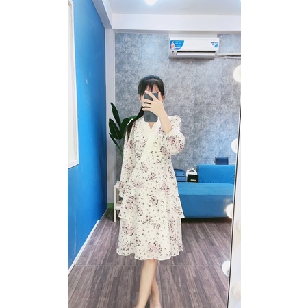 ĐẦM HOA ĐẮP CHEO, TAY PHỒNG, FREE SHIP KÈM ẢNH THẬT SHOP CHỤP | BigBuy360 - bigbuy360.vn