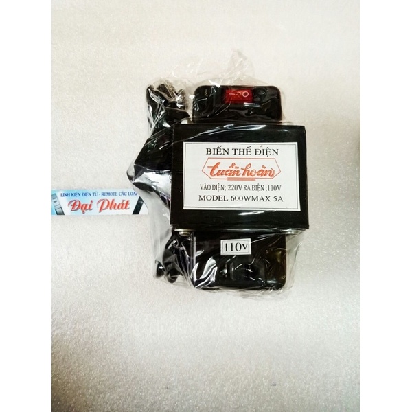 Bộ Chuyển Đổi Nguồn 220V - 110V / 600W (Hàng Sản Xuất Việt Nam)