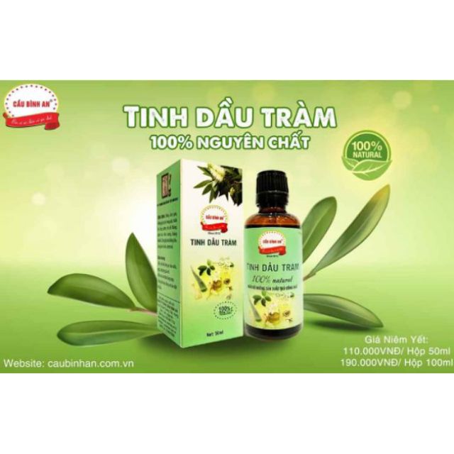 Combo sỉ 5 lọ tinh dầu tràm Cầu Bình An