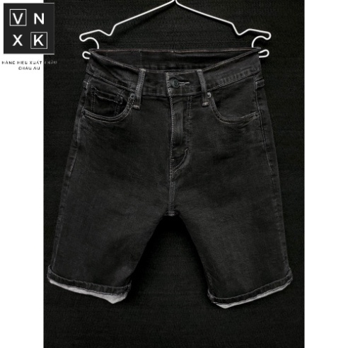 Quần Short Jean nam LEVIS 514 Taper Form Slim Hàng Xuất Xịn Có Big Size Cao Cấp DV Màu Xanh Sáng