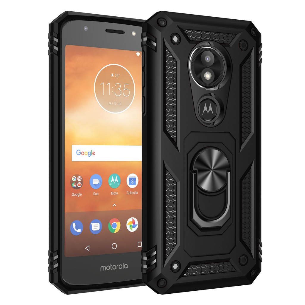 Ốp điện thoại cứng gắn giá đỡ xoay 360 độ cho Motorola Moto E5 G6 E5Plaly G6play