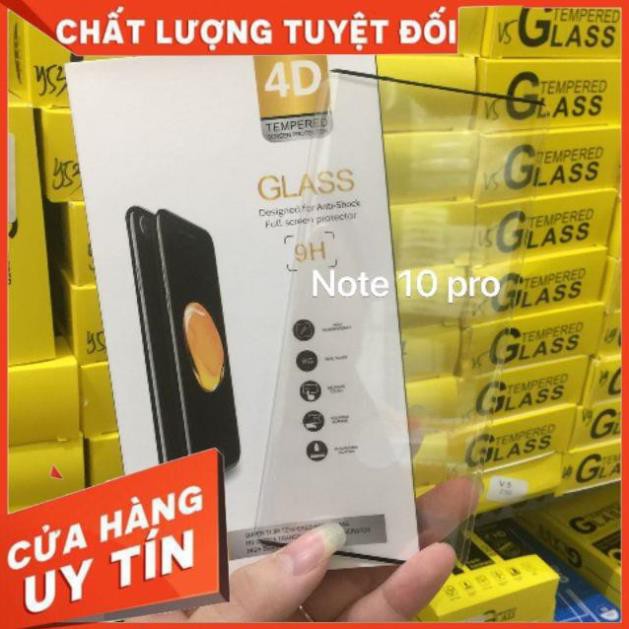 Kính full màn 4D cho Samsung Note 10 pro
