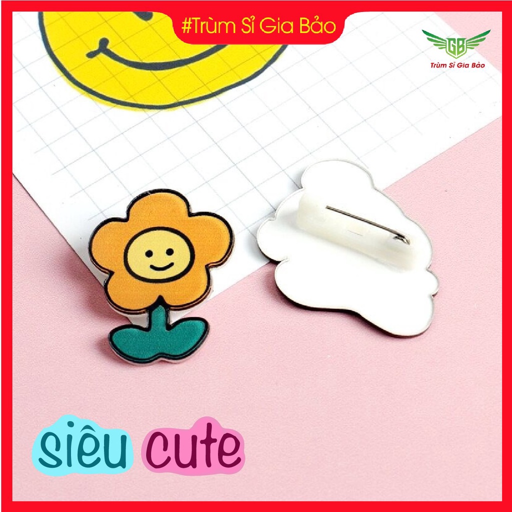 Sticker gắn balo ulzzang sinh viên, huy hiệu cài cặp học sinh, ghim cài phụ kiện ba lô, túi, mũ, nón hoạt hình dễ thương