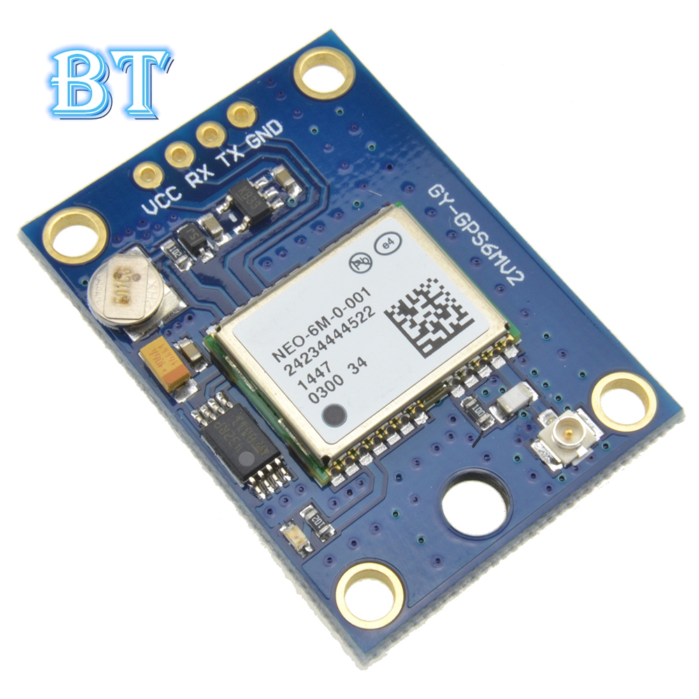 Mô Đun GPS GY-GPS6MV2 NEO-6M NEO6MV2 Tích Hợp EEPROM APM2.5 Antenna 3V-5V RS232 TTL Cho Máy Bay Điều Khiển
