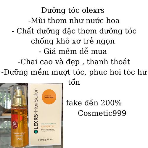 Dưỡng tóc olexrs , tinh dầu dưỡng tóc olexrs chính hãng mùi thơm nước hoa - Cosmetic999