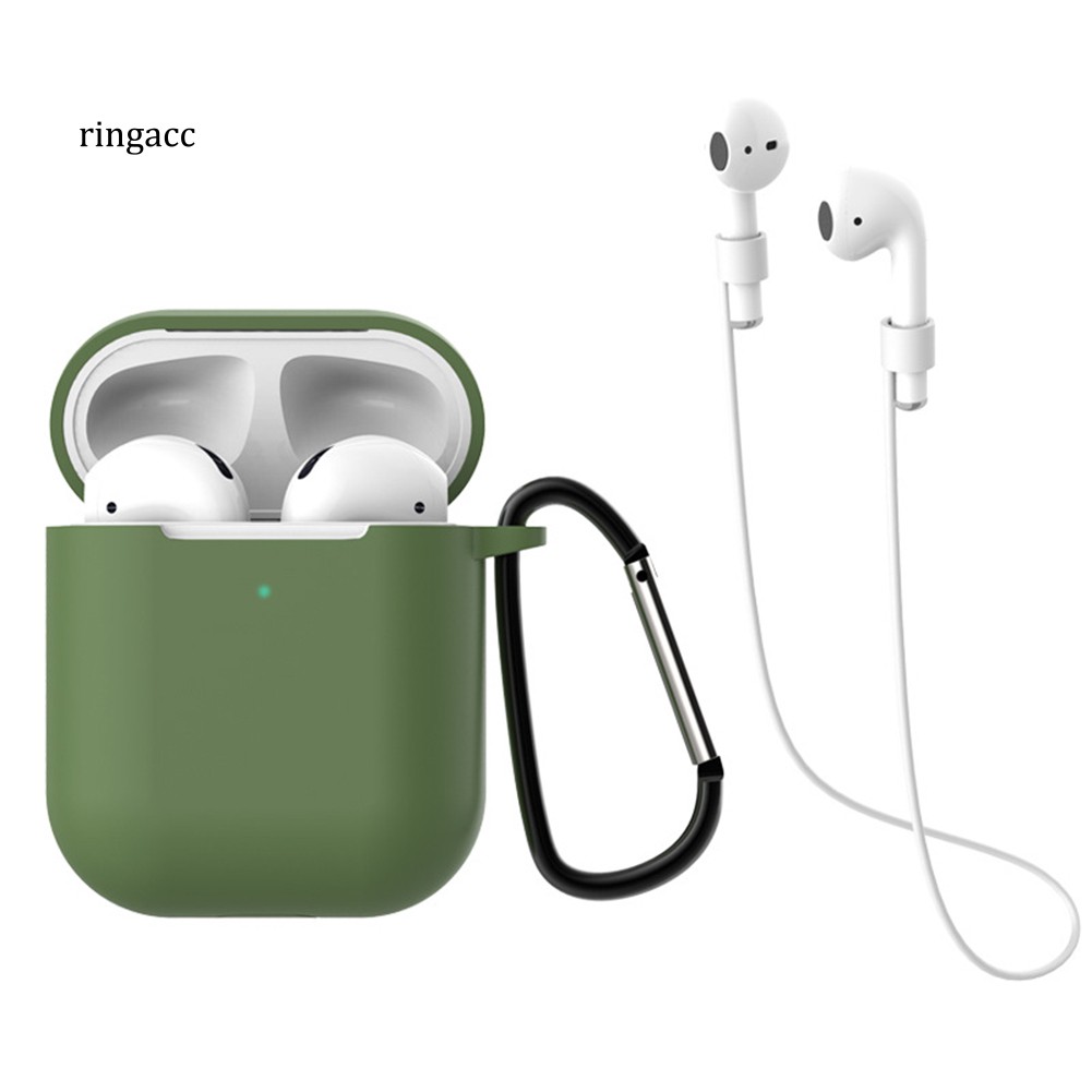 Hộp Đựng Bảo Vệ Tai Nghe Airpods 1 / 2 Có Móc Khóa Tiện Dụng