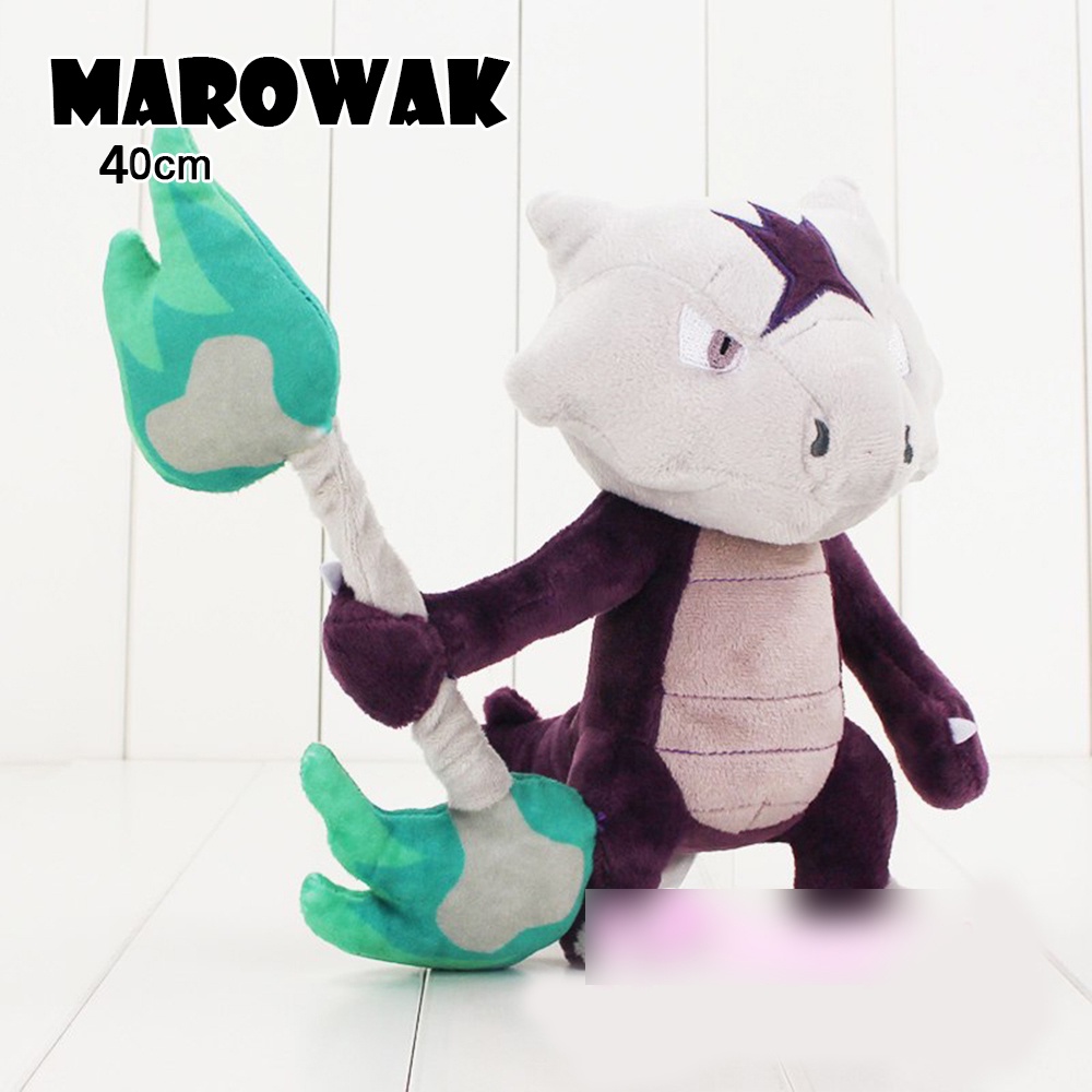 GẤU BÔNG POKEMON - MAROWAK (GARAGARA DẠNG ALOLA) CẦM GẬY LỬA (40 CM) GB239