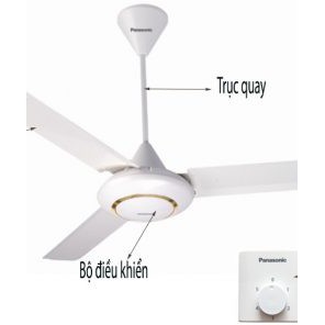 Quạt trần Panasonic 3 cánh màu trắng F60MZ2-MS(ti:22.8cm), F60MZ2-S(ti:30.4cm),F60MZ2(ti:45.7cm),F60MZ2-L(ti:55.8cm)