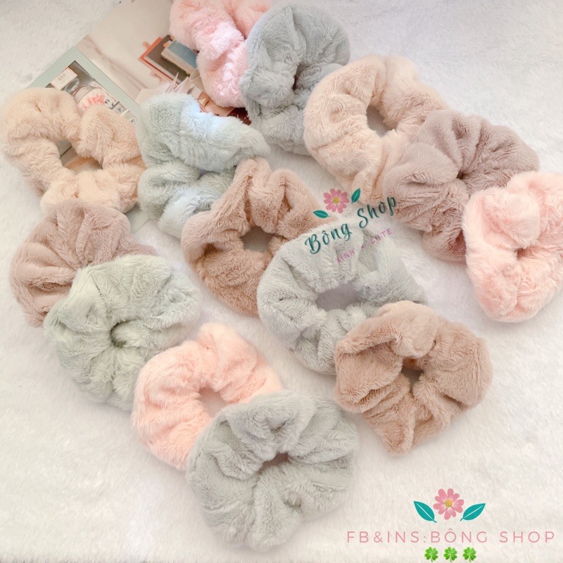 Dây cột tóc lông nhung mềm mịn Bông Shop