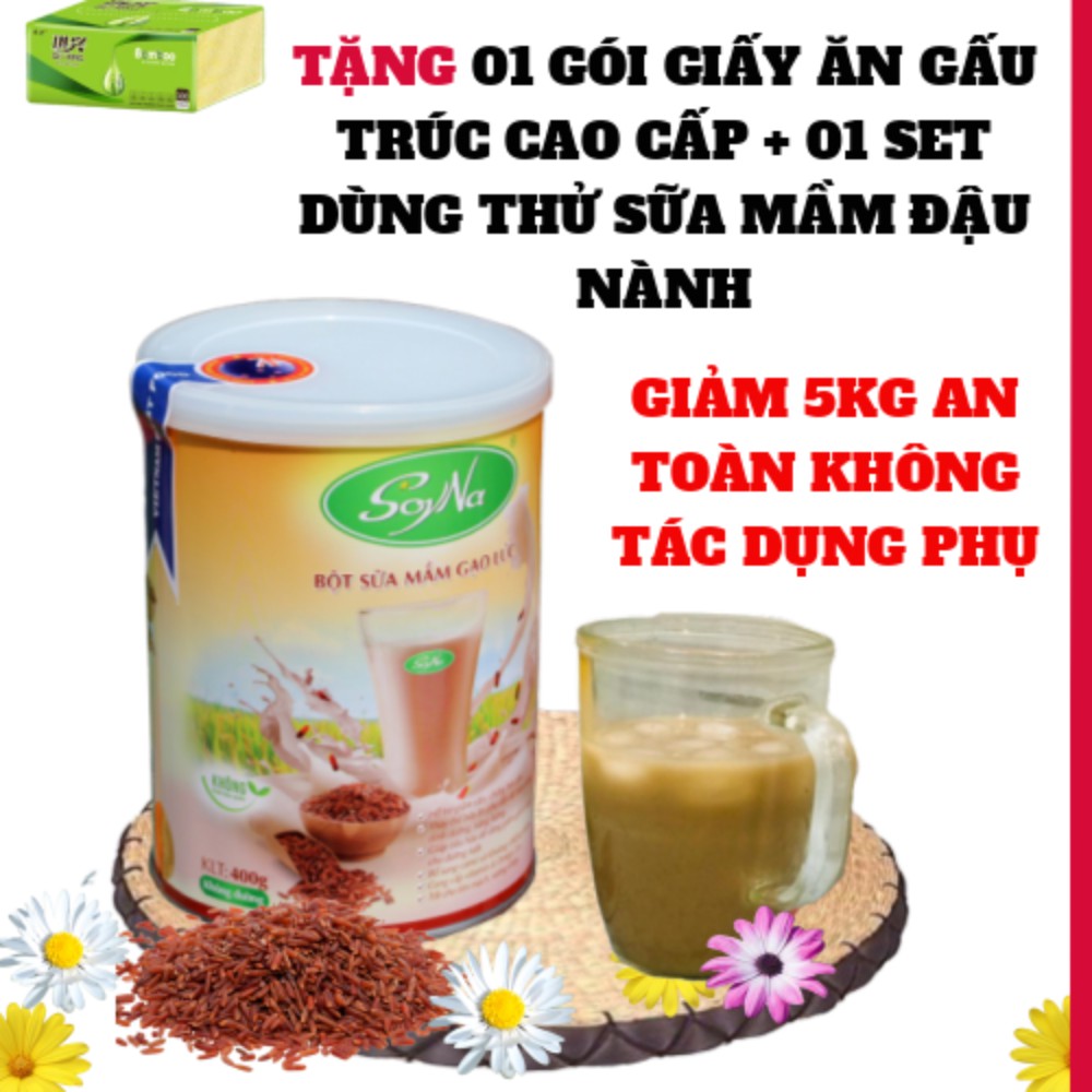 SỮA GIẢM CÂN-Sữa mầm gạo lứt SoyNa Không đường 400GR-SỮA TIỂU ĐƯỜNG -.Đã Kiểm Định Chất Lượng VỆ SINH An Toàn THỰC PHẨM.