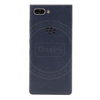 Miếng dán da dán full viền cho Blackberry Key 2  làm từ da thật cao cấp - Davis