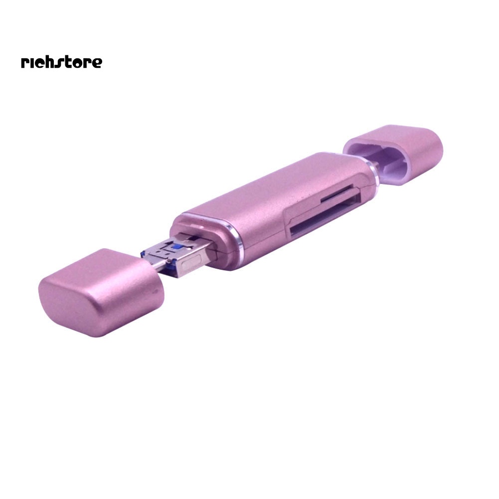 Đầu Đọc Thẻ Nhớ 5 Trong 1 OTG Micro USB 3.1 Type-C TF SD Cho Điện Thoại Android | BigBuy360 - bigbuy360.vn