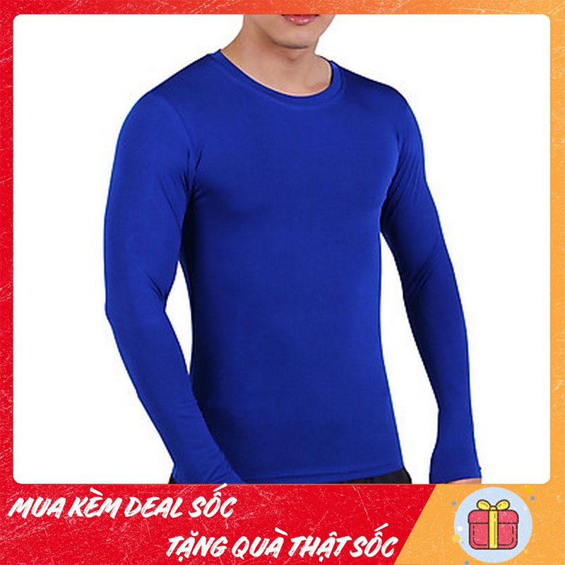 Áo thun tay dài body FitMe - Áo giữ nhiệt nam, chống nắng đá bóng nam- Kiểu dáng đơn giản, thấm hút tốt | BigBuy360 - bigbuy360.vn