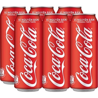 Lốc 6 lon coca cola thức uống giải khát có ga