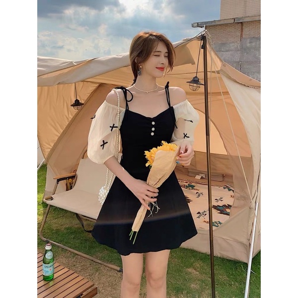 Đầm phối nơ thời trang nữ Big size