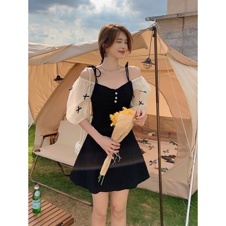 Đầm phối nơ thời trang nữ Big size (60-90 ký)