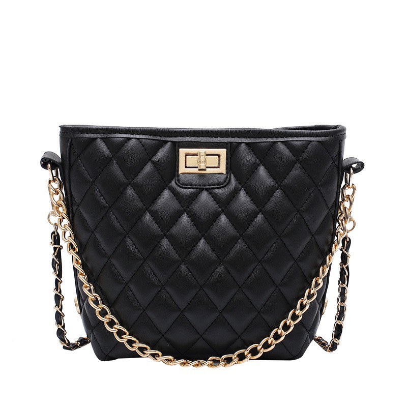 TÚI XÁCH NỮ ĐEO CHÉO THỜI TRANG DÁNG XÔ TRẦN TRÁM DA MỀM KHÓA VẶN TT 85