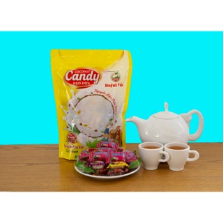 Kẹo dừa dẻo Huỳnh Yến ít đường túi 500g| Kẹo dừa thiên nhiên ít ngọt