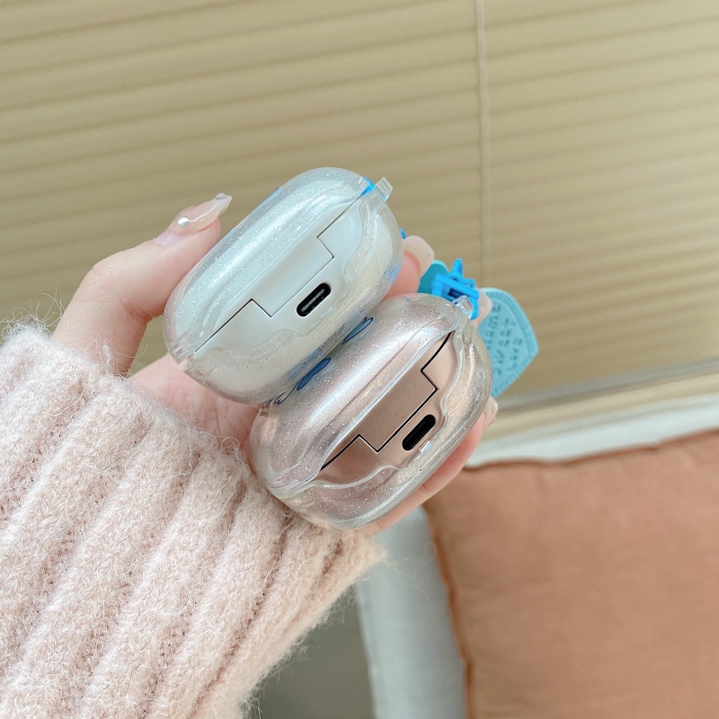 Vỏ Bảo Vệ Hộp Sạc Tai Nghe samsung galaxy buds live & buds fe / buds pro Chống Sốc Hình Gấu cherry Lấp Lánh Cho galaxy buds 2