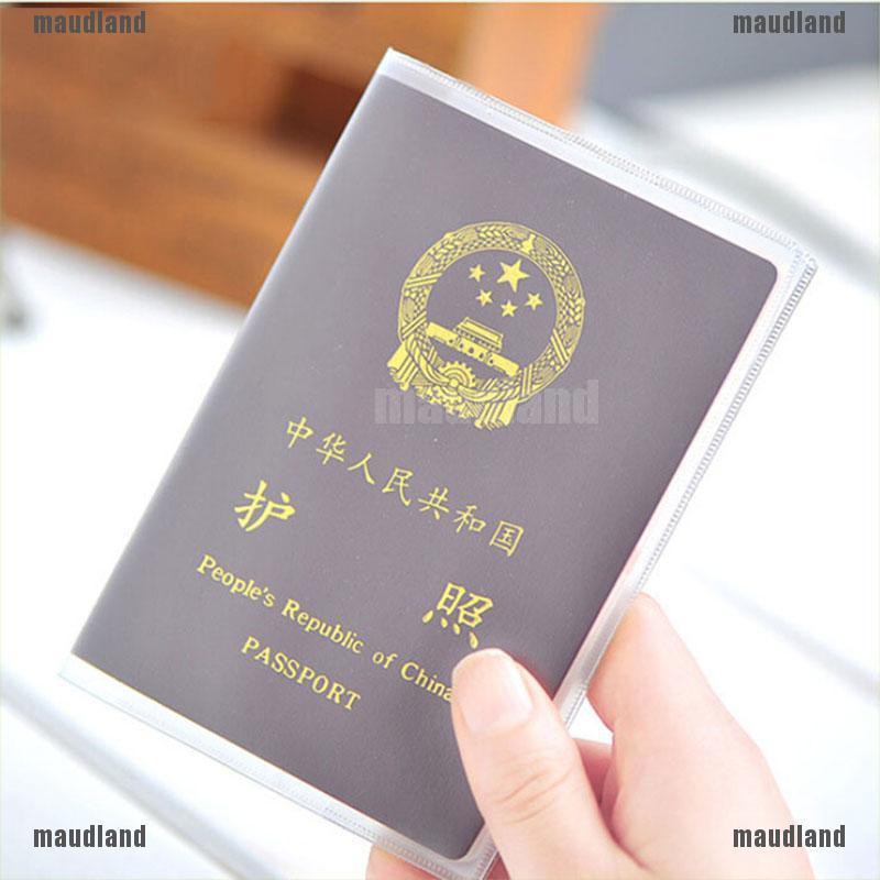 Vỏ bọc hộ chiếu/ thẻ ID trong suốt tiện dụng mang theo du lịch