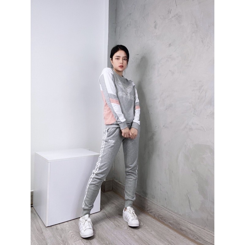 | Ảnh Thật | Quần Das Jogger Xám Nữ