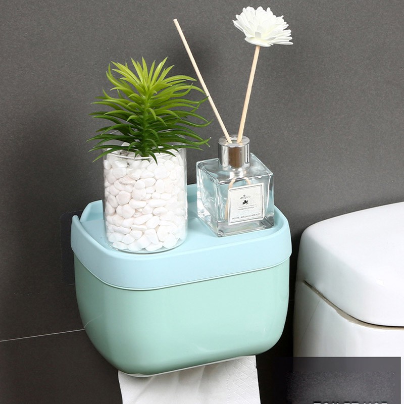Hộp Đựng Khăn Giấy Gắn Tường Tiện Dụng Cho Nhà Tắm