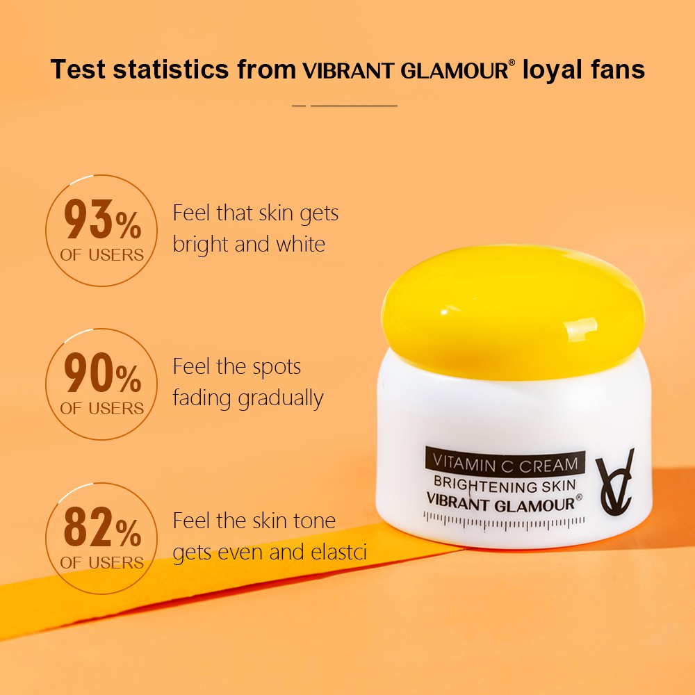 Kem Vitamin C VIBRANT GLAMOR dưỡng trắng sáng ẩm da giảm đốm sậm màu chống lão hoá tươi mát không dính 50g | BigBuy360 - bigbuy360.vn