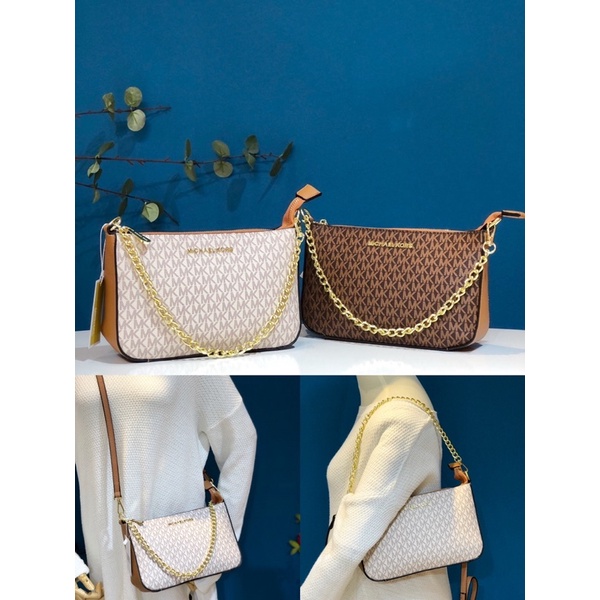 TNS-Túi đeo vai dáng thuyền 2 dây đeo M•K chain shoulder bag-ib chọn màu