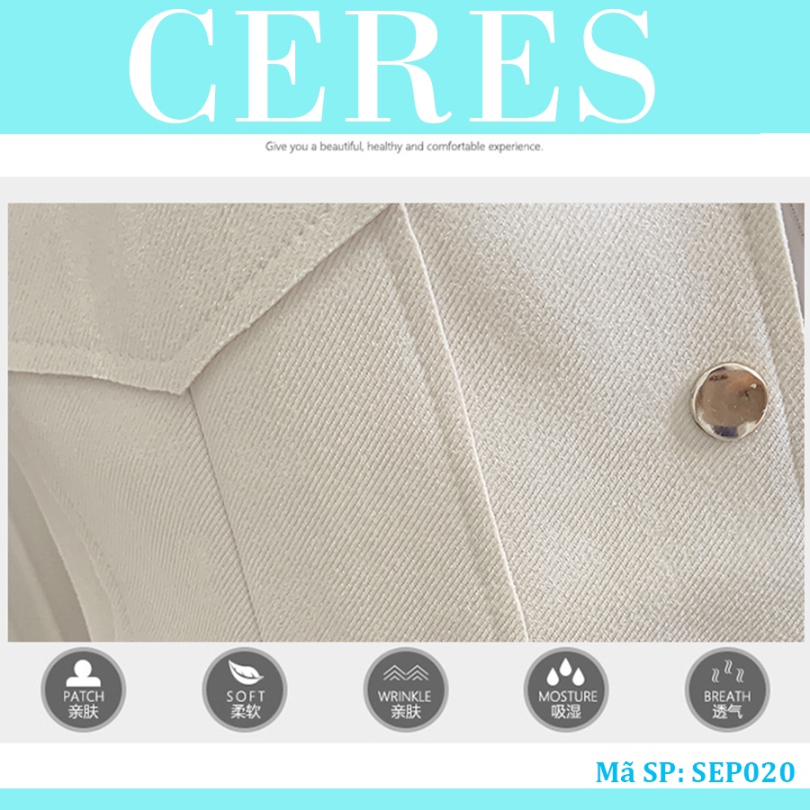 CERES - Áo khoác dạ dáng vest, có lớp lót, thiết kế thời trang. | BigBuy360 - bigbuy360.vn