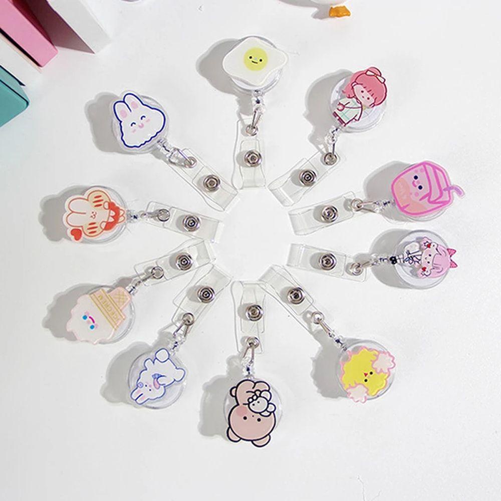 Kẹp Giữ Thẻ ID / Thẻ ID Có Thể Thu Gọn Tiện Dụng Cho Học Sinh / Nhân Viên Y Tá Giá Đỡ