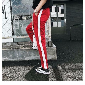 Quần joggers đỏ sọc trắng thể thao cao cấp | BigBuy360 - bigbuy360.vn