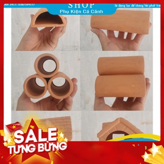 Đồ chơi cho tép ❤️FREESHIP❤️ ống gốm, nhà, hang PLECO