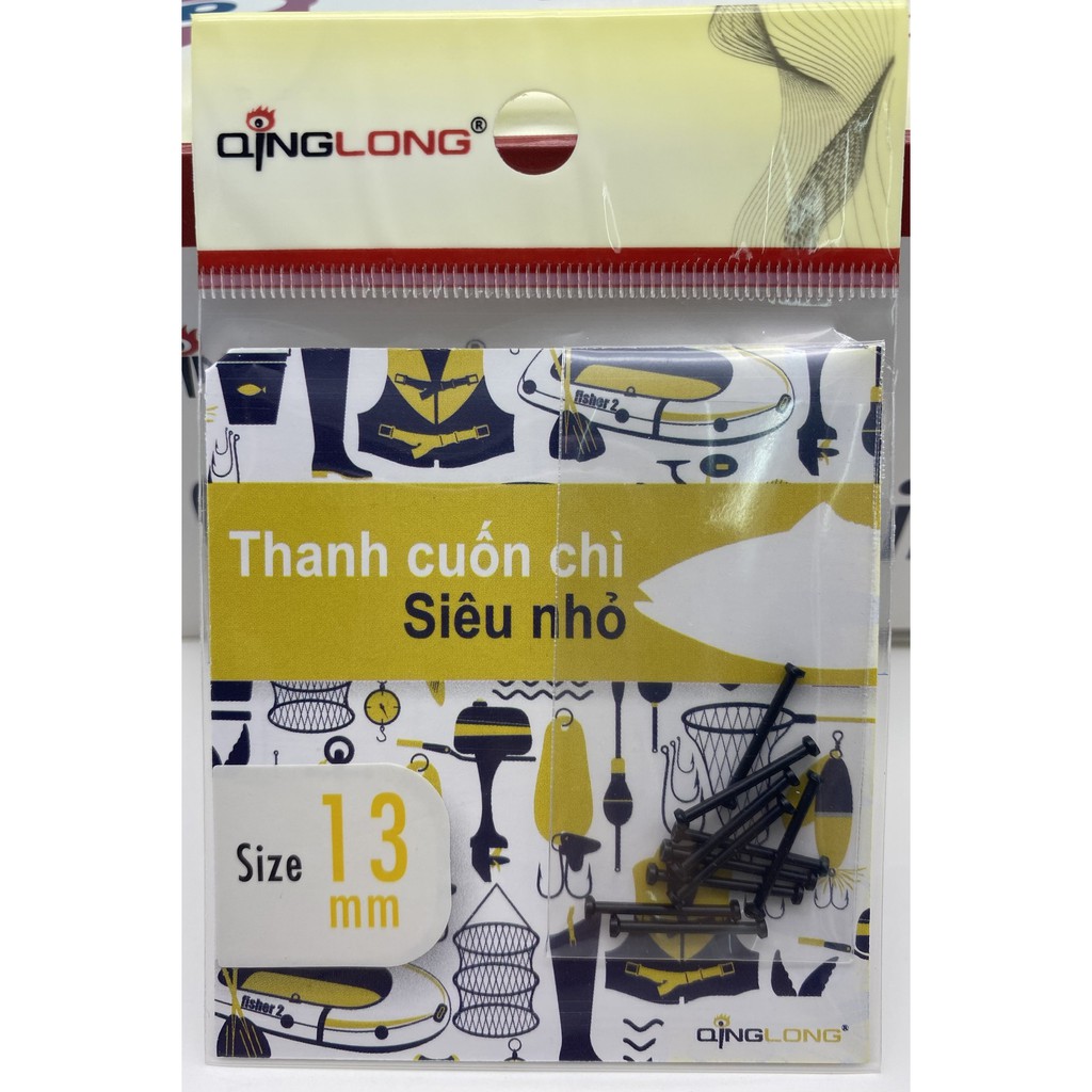 Thanh cuốn chì siêu nhỏ,Thanh Cuốn Chì Câu Cá, Chuyên Dụng Câu Đơn Câu Đài QingLong