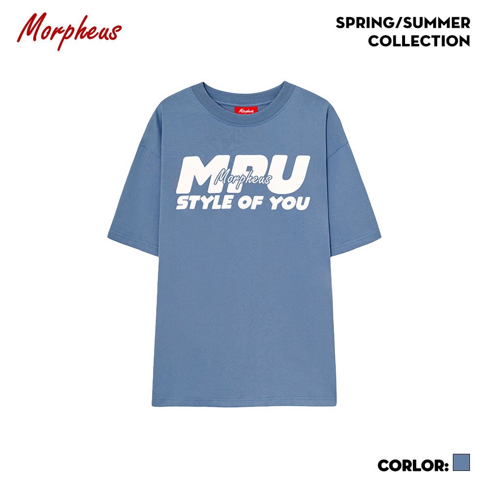 Áo Thun Unisex Morpheus màu Xám Xanh 100% Cotton - Local Brand Chính Hãng