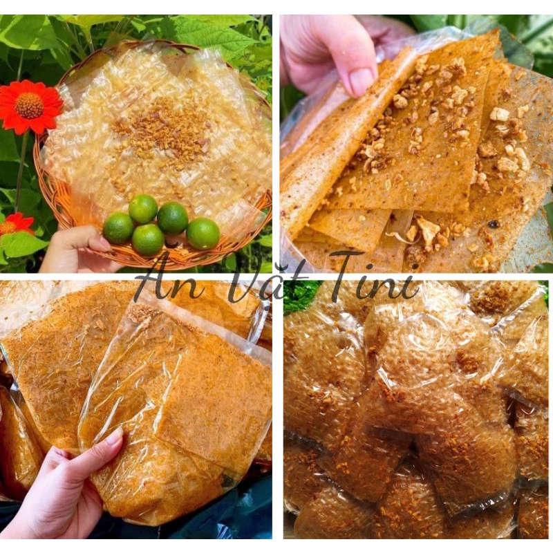 Bánh tráng xike phơi sương muối tỏi siêu cay chuẩn vị Tây Ninh bịch lớn 60g giá tận lò