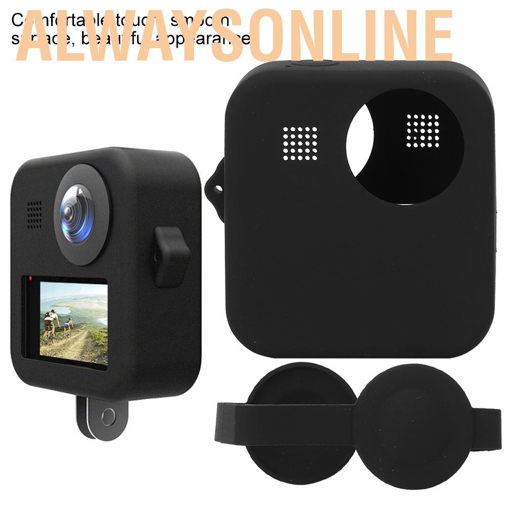 Alwaysonline TELESIN Shock‑Proof  Silicone Protective Shell Case for Gopro MAX Sport Camera