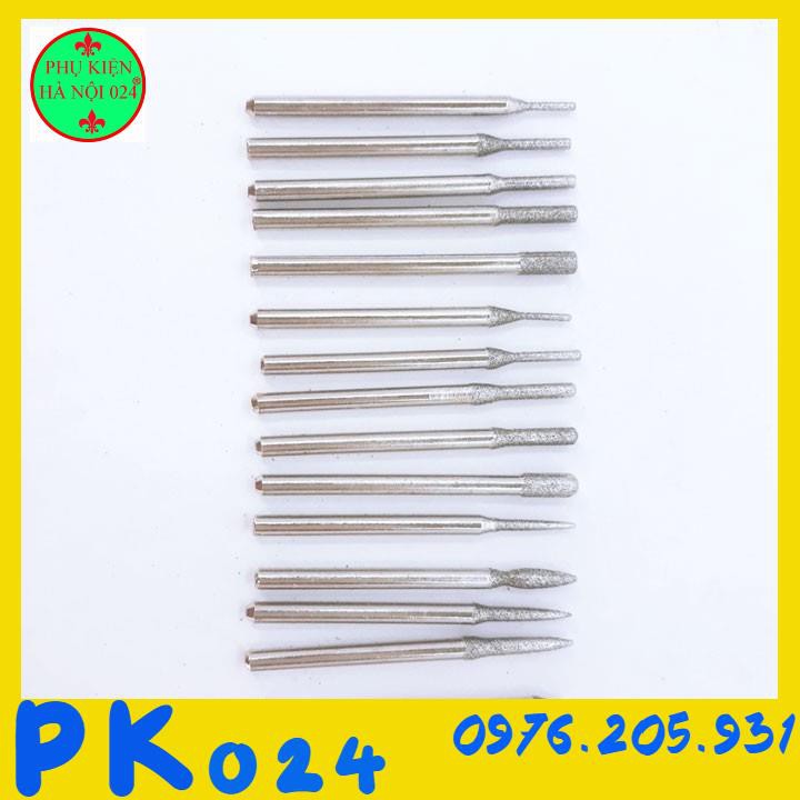 Bộ Mài Kim Cương 30 Chi Tiết ,Mũi Khắc Kim Cương ,Mũi Mài Kim Cương Siêu Chắc Siêu Cứng