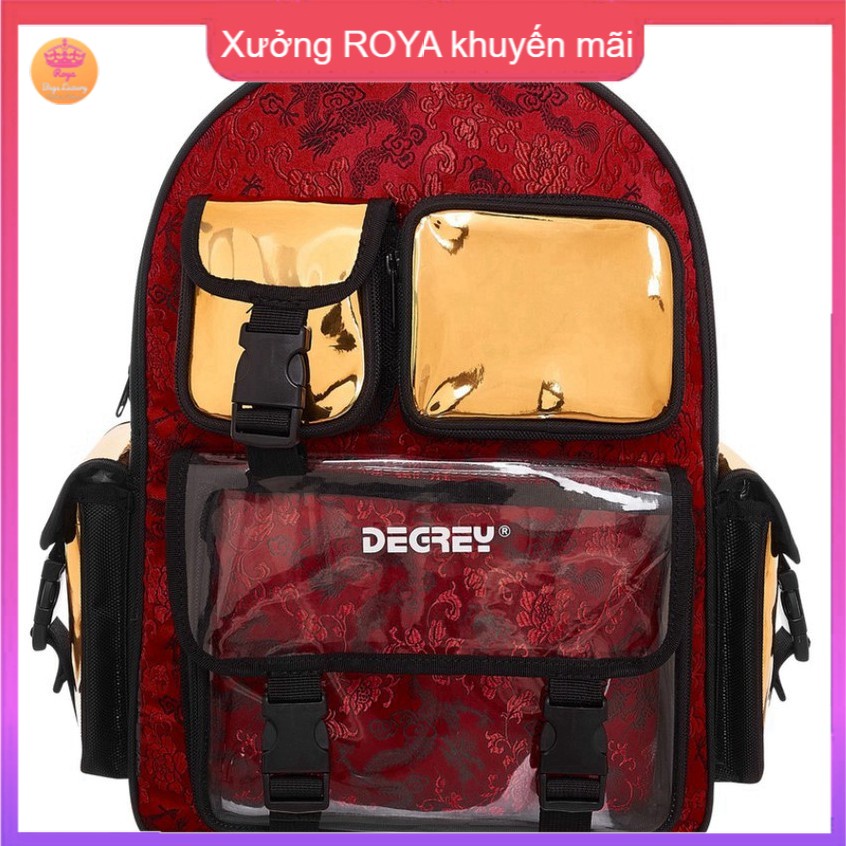 Balo Degrey Đỏ Backpack degrey Red phiên bản giới hạn tết thời trang đi học đi chơi