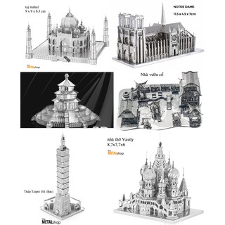 Mô Hình Lắp Ráp 3d kiến trúc bạc cỡ lớn (có sẵn)