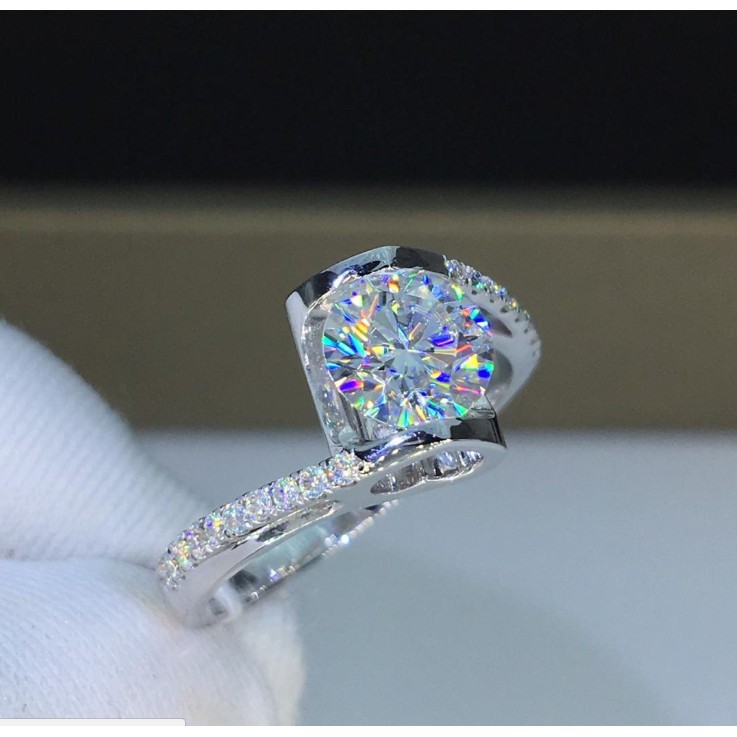 Vòng kim cương xen kẽ thời trang S925 Vòng kim cương carbon cao cho phụ nữ