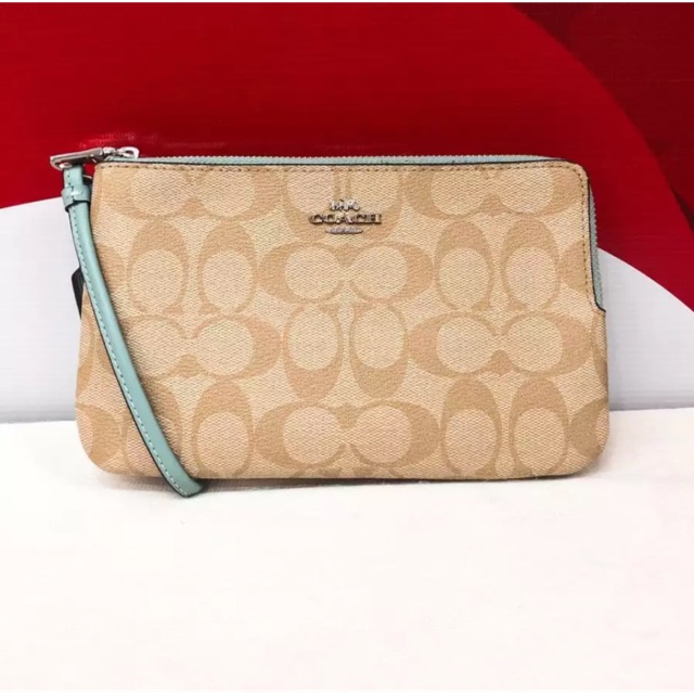 Ví coach 2 zip auth vừa plus.