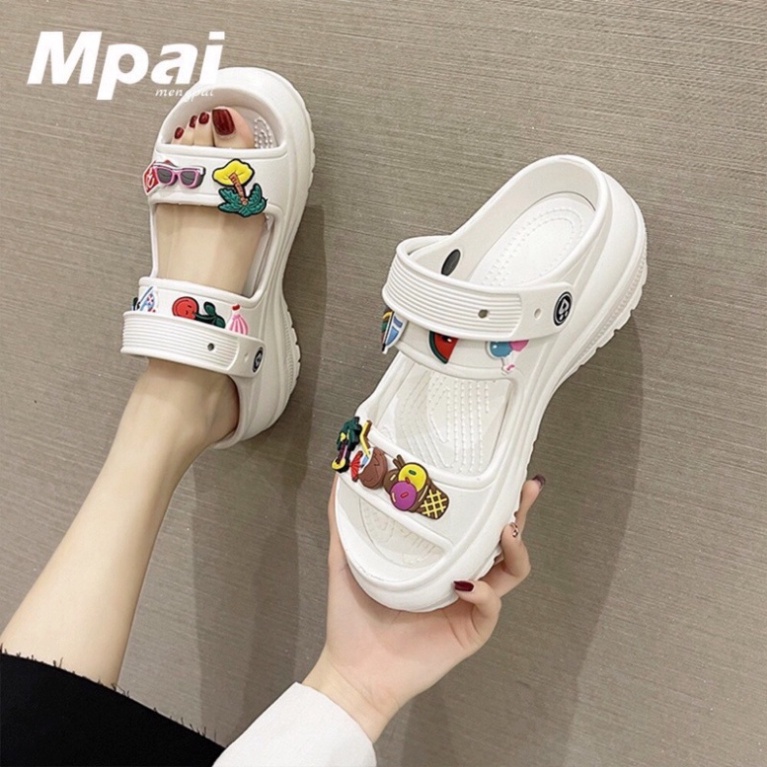 DEPCROSS dép cross cao 9 cm quai hậu , tặng 12 sicker Suc bit dau Suc bit dau