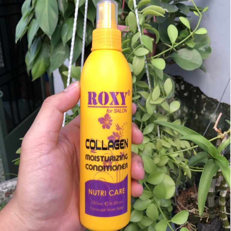 Xịt dưỡng giữ ẩm tóc cao cấp Collagen Roxy 250ml