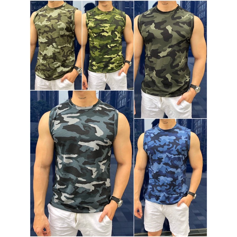 [Rẻ Vộ Địch] Áo Lính Ba Lỗ Rằn Ri Tanktop Nam Chất Cotton 100% xịn xò Mặc Gym, Thể Thao, Đi Chơi hay ở Nhà Mát Vô Đối | BigBuy360 - bigbuy360.vn