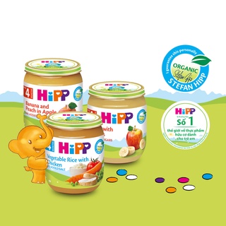 QUÀ TẶNG Dinh dưỡng đóng lọ ăn dặm HiPP Organic 125g Vị ngẫu nhiên