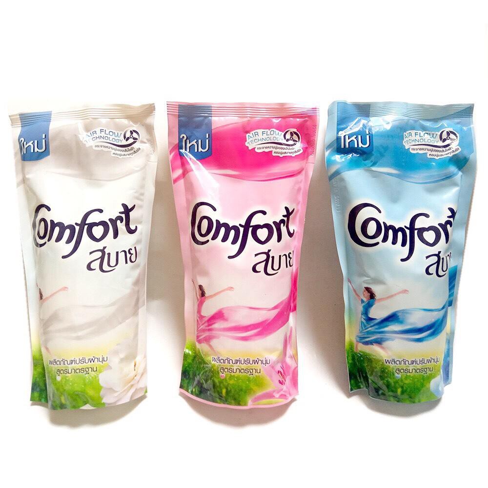 Combo 5 túi nước xả comfo thái 580ml - nước xả comfort - nước xả làm mềm vải - túi nước xả quần áo thơm lâu