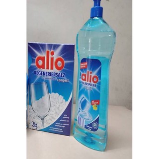  Combo muối rửa bát Alio 2.0kg+ nước làm bóng Alio 1000ml ( Hàng Đức )