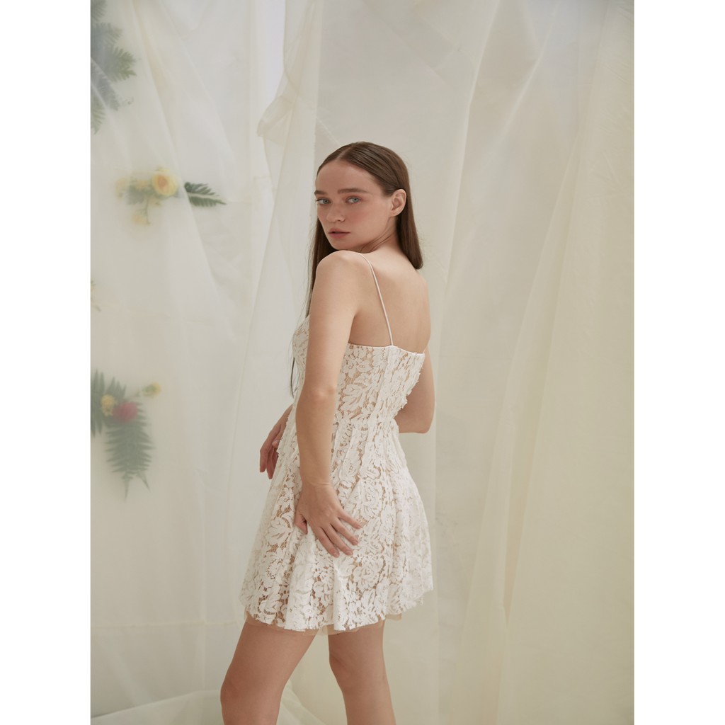 COCO SIN - Đầm Ren Trắng 2 Dây | BigBuy360 - bigbuy360.vn