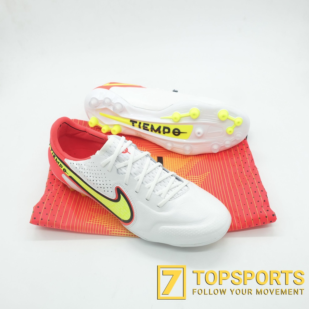 Giày bóng đá Nike Tiempo Legend IX Elite AG - Pro White/Volt/Bright Crimson DB0824 176