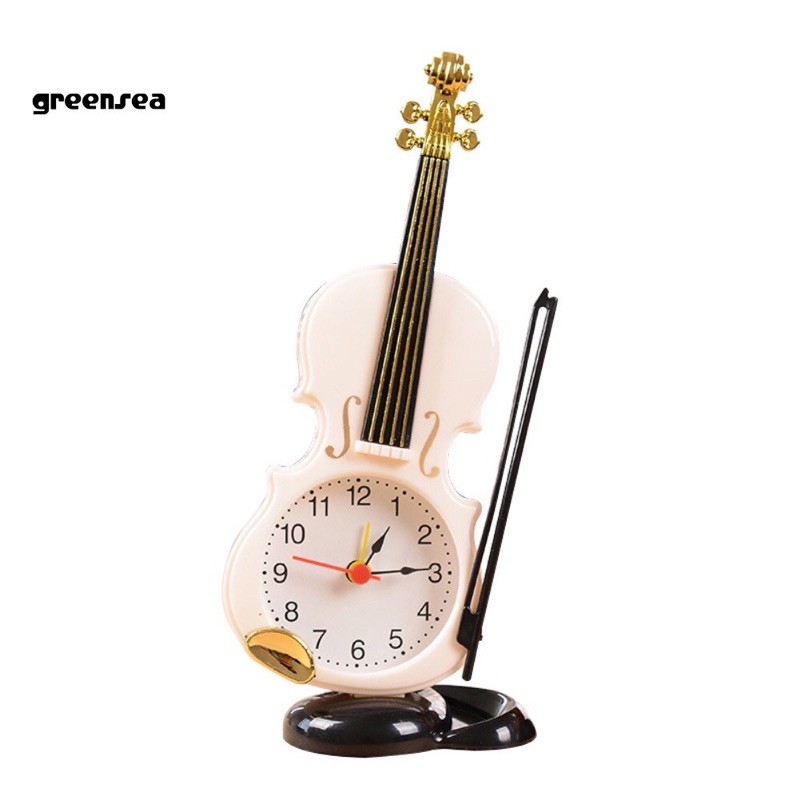 Đồng Hồ Báo Thức Để Bàn Hình Cây Đàn Violin Cổ Điển